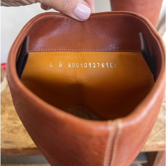 RALPH LAUREN COLLECTION Pebbled Leather Western Knee High Riding Boots 6B ITALY! - Picture 10 of 12